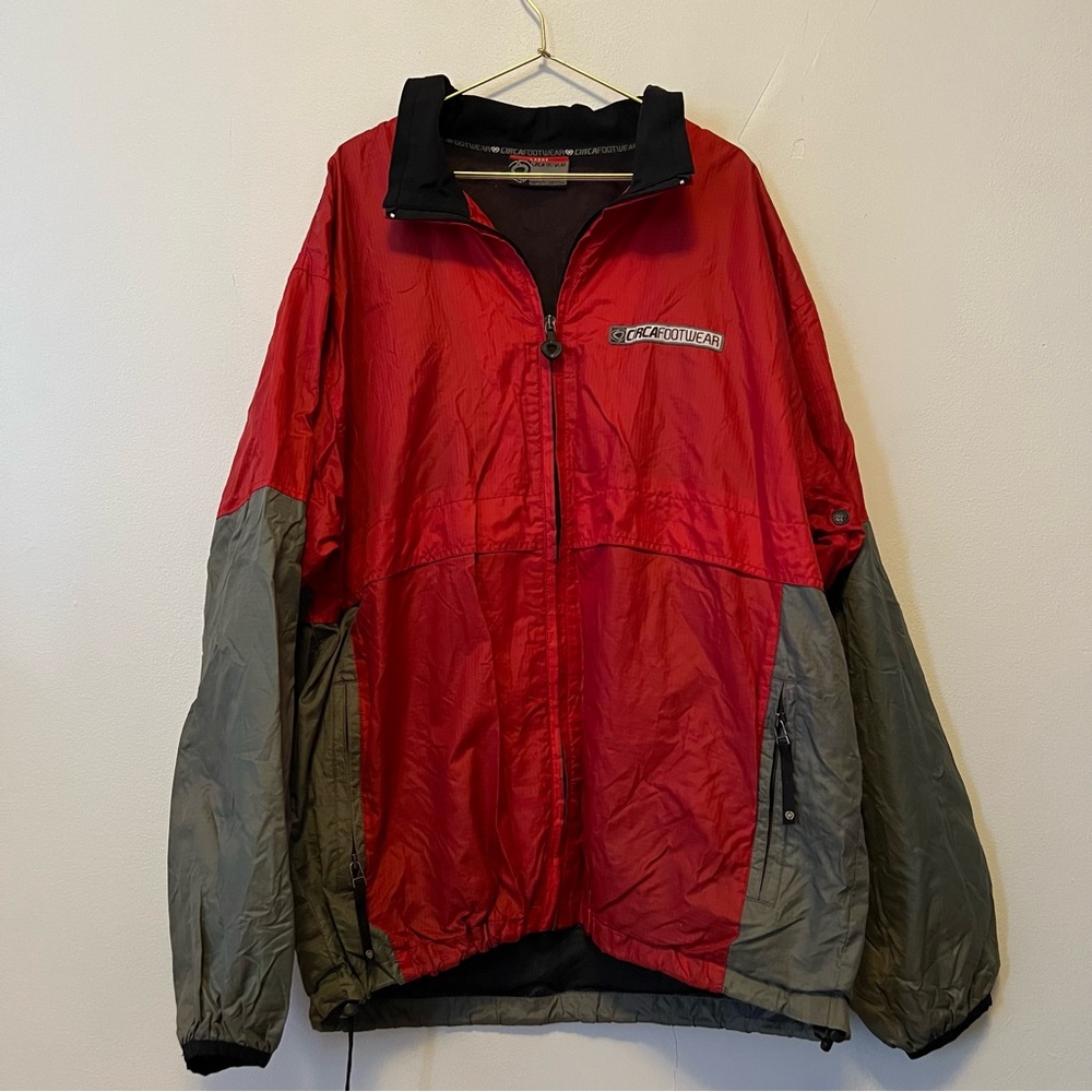 Vintage Circa Footwear Skateboarding Windbreaker Light Jacket Large 90s Y2K‎
